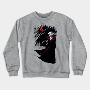 Vampire under Blood Moon Crewneck Sweatshirt